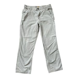 CARHARTT RELAXED FIT KHAKI STRAIGHT LEG UTILITY WORK PANTS SIZE 36x32